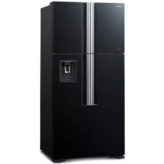 HITACHI 4 DOORS 640L INVERTER FRIDGE- GLASS BLACK (R-W720P7M GBK)